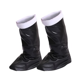 UNVOJL Boot Christmas Santa Claus Boot Santa Clause Shoe Covers Tops Outfit PU Leather Santa Claus Shoe Cover Christmas Fancy Dress Cosplay Party Costume for Adult