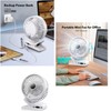 Portable Clip-on Fan 10000mAh Rechargeable Battery Powered – 3-Speed Quiet