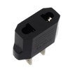 ANRANK E-U4113619AK European to USA American Outlet Plug Adapter (Black,