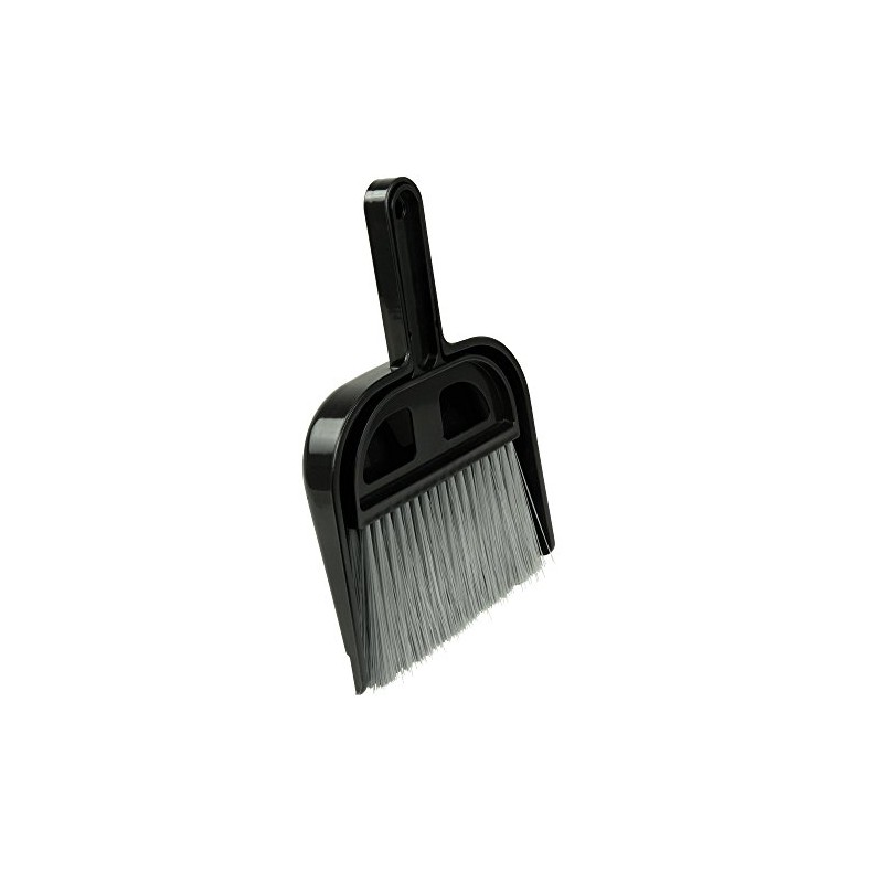 Detailer's Choice 4B3208 Broom and Dust Pan , Black