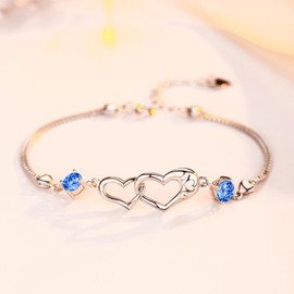 Silver Thunder Bracelet, Women's Birthstone Bracelet, 925 Silver, Hypoallergenic, High Quality Zirconia, Birthday, Wedding, Anniversary, Valentine's Day Gift, Stickafiji