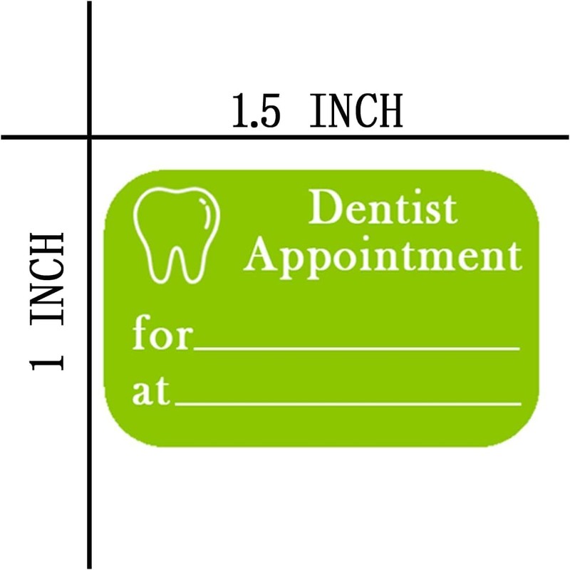 Doctor and Dentist Appointment Stickers,1.5X1 Inches Appointment Planner Stickers for