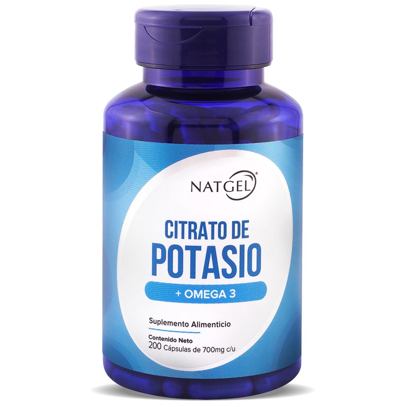 Citrato de Potasio + Omega 3 Cápsulas de 700mg