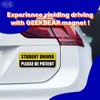 GEEKBEAR Student Driver Car Magnet - Colorful, Reflective, Weather-Resistant -