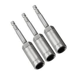 TOP-VIGOR 3-teiliges 13-mm-Steckschlüssel-Set, 1/4-Zoll-Sechskantschaft, Schnellwechsel, 100 mm Länge, metrisches Steckschlüssel-Set für Holzbearbeitung, Autoreparatur, Maschinenwartung, Möbel