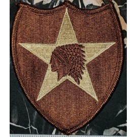US Army 2nd Infantry The Big Indian Patch Desert Vintage Original
