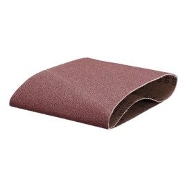 sourcing map 2pcs 8" x 19" Sanding Belts 40 Grits Aluminum Oxide Abrasive Belt Sander Paper Sanding Papers for Metal Wood Grinding Polishing, Reddish Brown