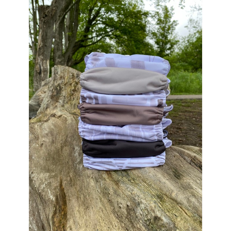 Nora's Nursery Cloth Diapers 7 Pack with 7 Inserts &