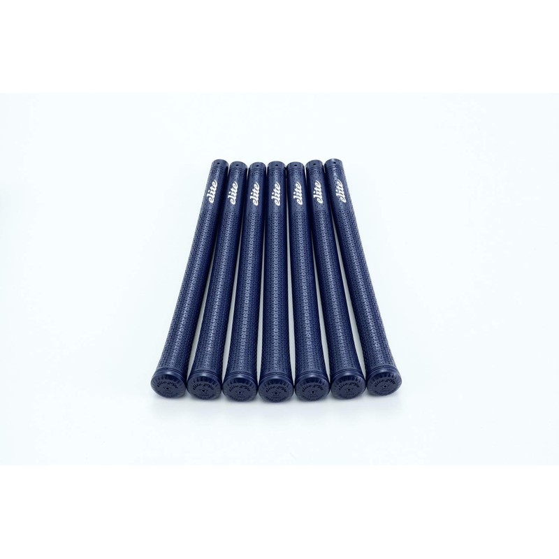 elitegrips TD50C Golf Grips, Set of 7, Navy, No Backline
