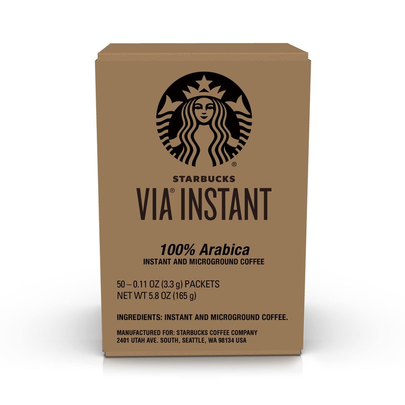 Starbucks VIA Instant Coffee, Medium Roast Coffee, Pike Place Roast,
