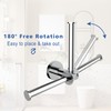 Toilet Paper Holder Chrome Horizontal&Vertical 180 Degree Rotatable Three-Position Adjustable