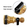 Joywayus Brass Water Container/Rain Barrel Spigot 3/4" Threaded Quarter Turn