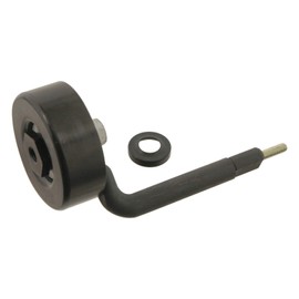 febi bilstein 30114 Pulley with Holder for V-Ribbed Belt, Pack of 1