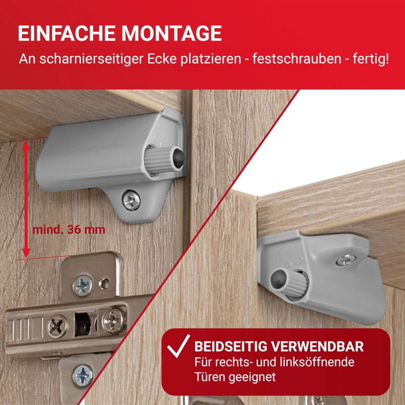LouMaxx Softclose Door Damper Cabinet Set of 2 - Kitchen