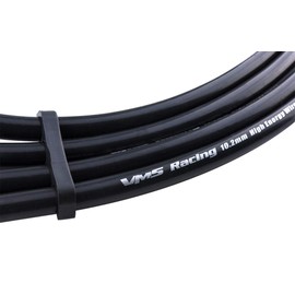 VMS RACING 90-93 10.2mm High Performance Engine Premium Spark Plug Wires Wire Set in Black Compatible with Honda Integra XSi Civic Crx Sir Dohc Ef8 Ef9 B16 B17 B18 Da5 Da6 Da7 Da8 Da9 Db1 Db2 Gsr