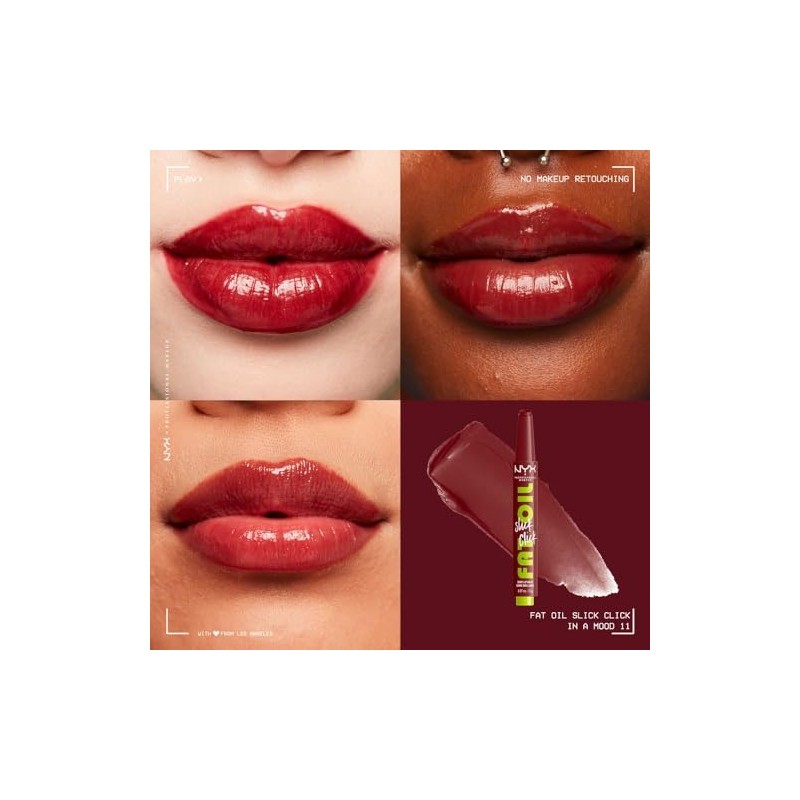 NYX Fat Oil Slick Click Brillo Labial, Tono In a
