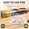 PAMI 24"X2000ft Clear Plastic Cling Wrap for Food, Bulk Commercial