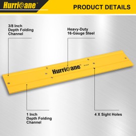 HURRICANE 18 Inch Folding Tool, Sheet Metal Bending Tool for HVAC, Bending and Forming Metal