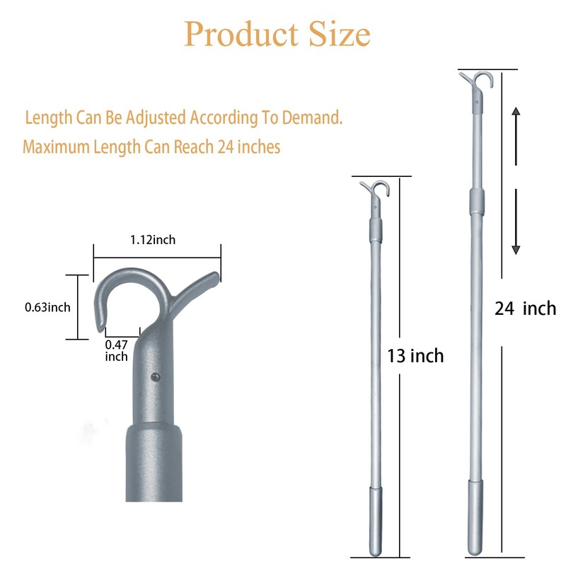 Telescopic Draw Rod for Cordless Blinds Zebra Blinds Honeycomb Blinds