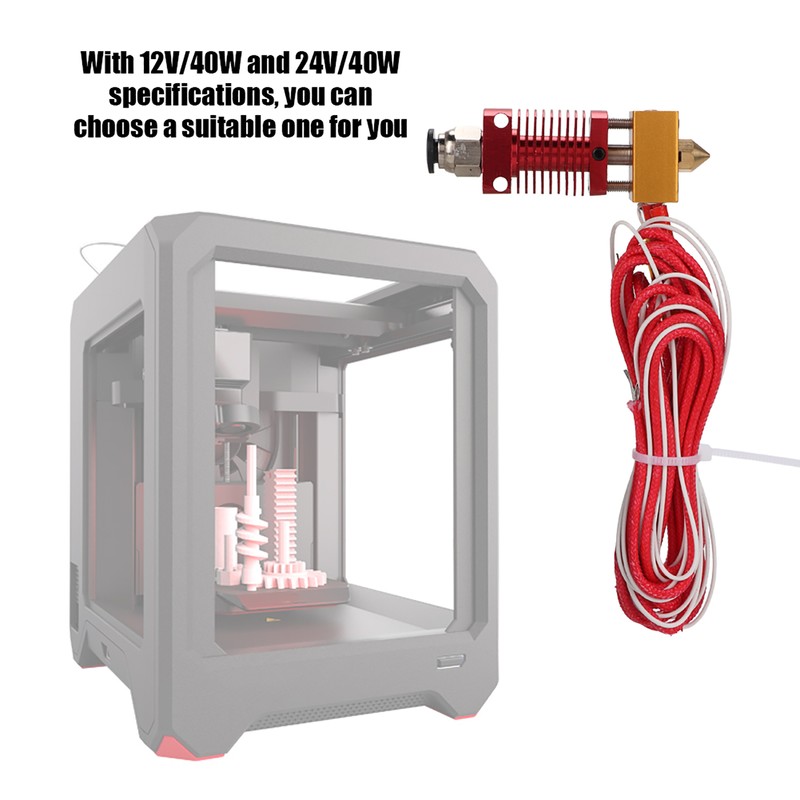 CR10 Red Extruder Hotend Kit External Threaded Connection 3D Printer