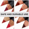 Lápiz Delineador de Labios Mate Negro 12 Piezas de Madera