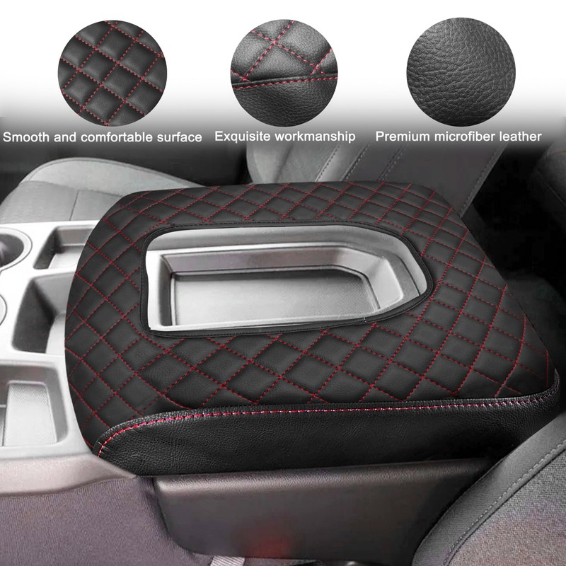 SENSHINE Center Console Cover for Chevy Silverado/GMC Sierra Accessories 2019-2023