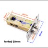 Reversible Tubular Latch Door Mortice Catch Bolt Screws Handle Silent