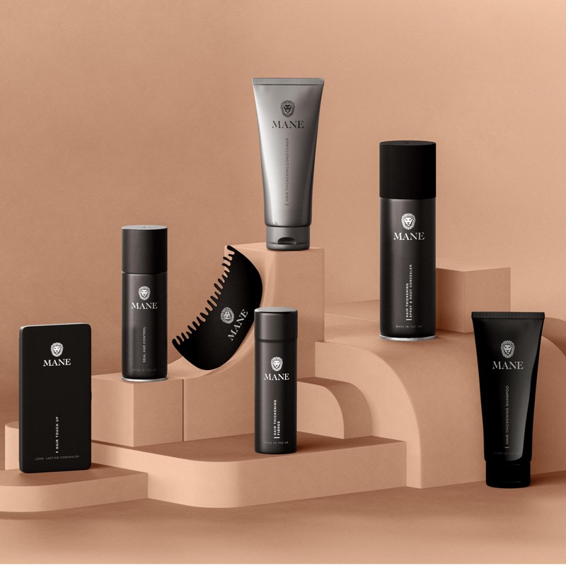 Mane Hair Thickening Fibres - twin pack (Hazel/Auburn) 15 grams