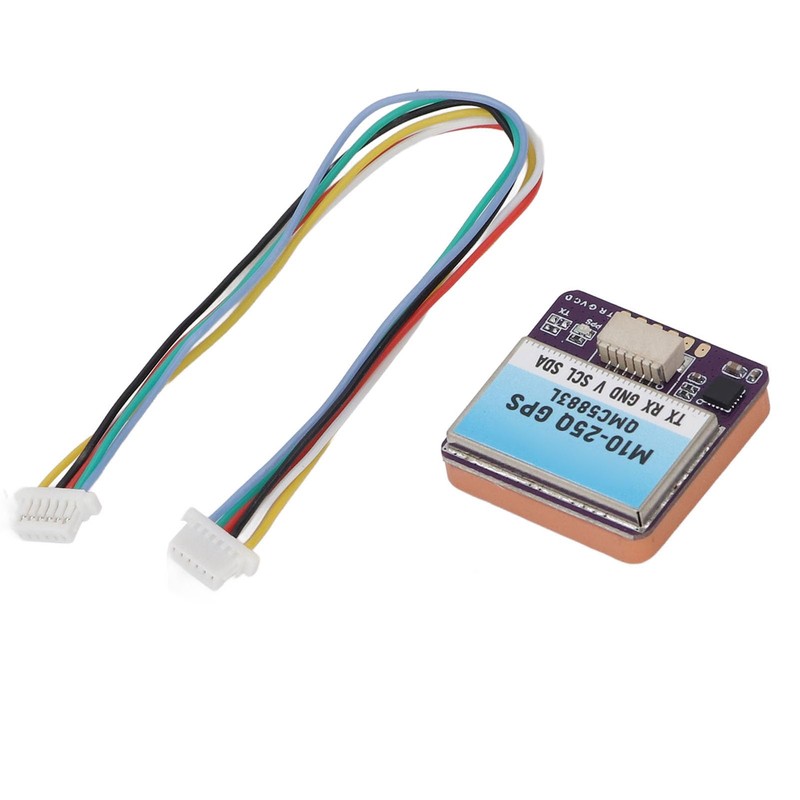 M10-25Q GPS Module with QMC5883L Compass, Low Power Consumption, Compact
