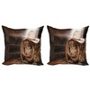 Ambesonne Western Throw Pillow Cushion Cover Pack of 2, American