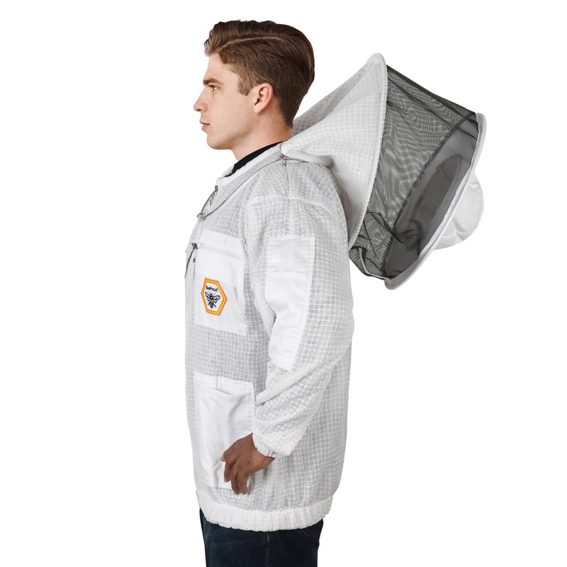 Beekeeping Jacket with Veil – 3-Layer Ultra Ventilated Bee Jacket