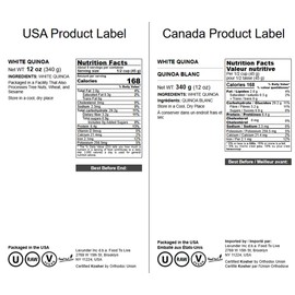 Food to Live White Quinoa, 12 Ounces – All Natural Whole Grain Superfood, High Protein, Fiber-Rich, Perfect for Salads, Soups, Meal Prep, Rice Substitute, Vegan, Kosher, Bulk