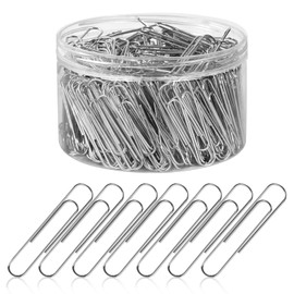 700 Pcs Large Paper Clips, 1.3 Inch Jumbo Paper Clips, Silver Paperclips, Stainless Steel Paper Clips Large, Paperclips Office for Teacher Supplies School Supplies Teacher Supplies