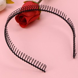 VEdusa Black Unisex Metal Teeth Comb Hair Hoop Hairband Headband Hair Accessories Women's Fashion Headbands
