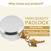 4 Pack Hidden Shackle Padlock Keyed Alike Heavy Duty Trailer