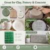 2 Pack Clay Stamps Alphabet Set, Alphabet Stamps for Clay
