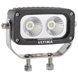 Ultima UT-72364-2 LED Work Lamp, General Lighting and On the Go Portable Work Light, Flood Beam, 1800 Lumens, Black, Rectangular