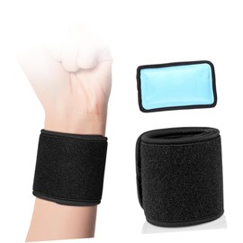Mikinona 1Set Gel Ice Pack Wrist Support Wrap for Injuries Reusable Cold Therapy Strap for Sprained Ankles for Athletes and Active Lifestyles