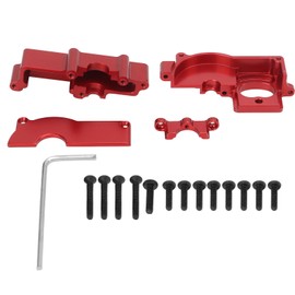 RC Car Gearbox Housing Motor Mount Set for Latrax Teton 1/18 Remote Control Car Upgrade Parts Red