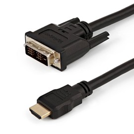 CABLEPELADO DVI-D 18+1 to HDMI Male Cable 1m Black