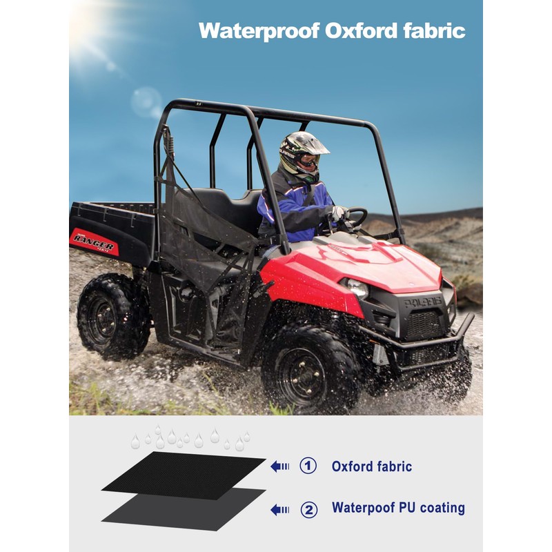 ZIDIYORUO Ranger Seat Covers, Full Wrap UTV Seat Protection Set