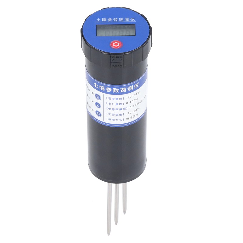 Soil Temperature Humidity Conductivity Sensor with LCD Display Quick Response