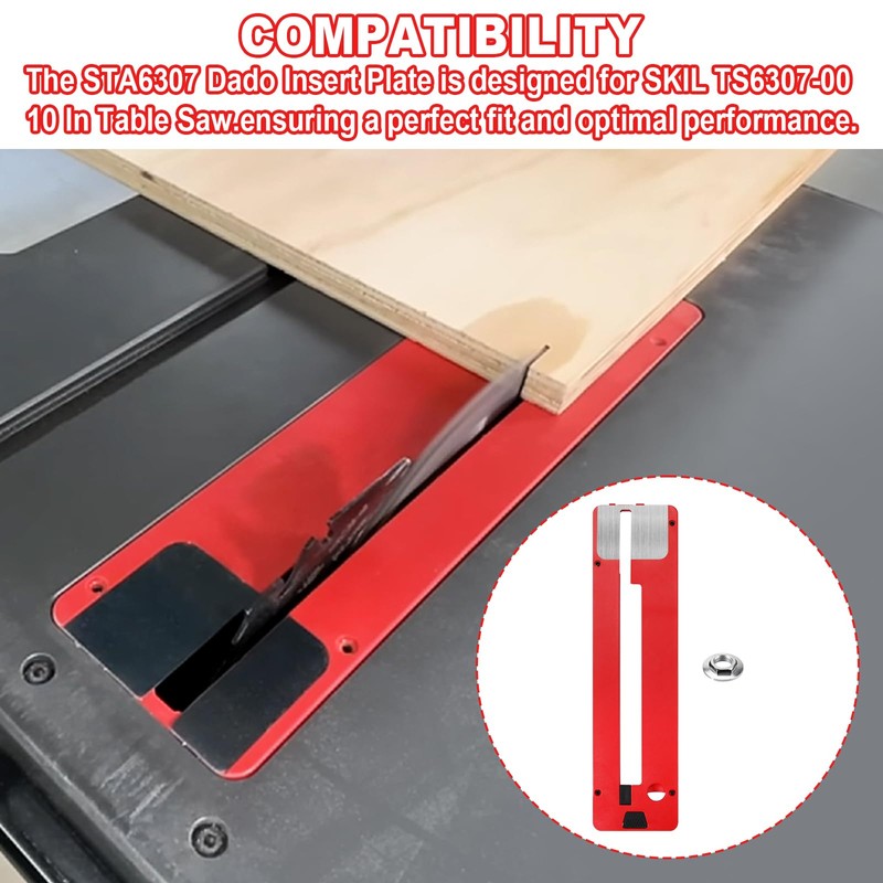 STA6307 Dado Insert Plate fits for Skil Table Saw TS6307-00