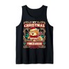Pomeranian My Christmas Spirit Dog Santa Claus Elf Reindeer Tank