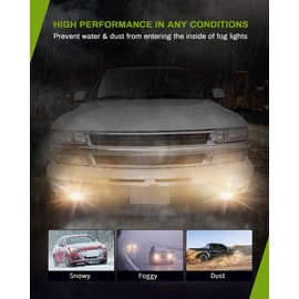AUTOSAVER88 Fog Lights Compatible with 1999 2000 2001 2002 Chevy Silverado / 2000 2001 2002 2003 2004 2005 2006 Suburban / 2000-2006 Chevy Tahoe Fog Lamps with 880 12V 27W Bulbs (Clear)
