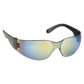 Gateway Safety 467M Starlite Safety Eyewear - Gray Temples, Gold Mirror Lens