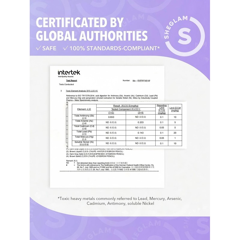 SHEGLAM Dual-Sided Eyebrow Pencils Cream Waterproof Long Lasting Eye brow