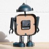ProdBuy Home Friendly Metal Robot Mantel Table Desk Clock