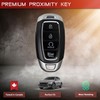 StandardAutoPart 4 Button Proximity Smart Key Compatible with Hyundai Kona