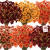 BlueCloudy 16 Bundles Autumn Flowers Artificial Autumnal Silk Faux Flower